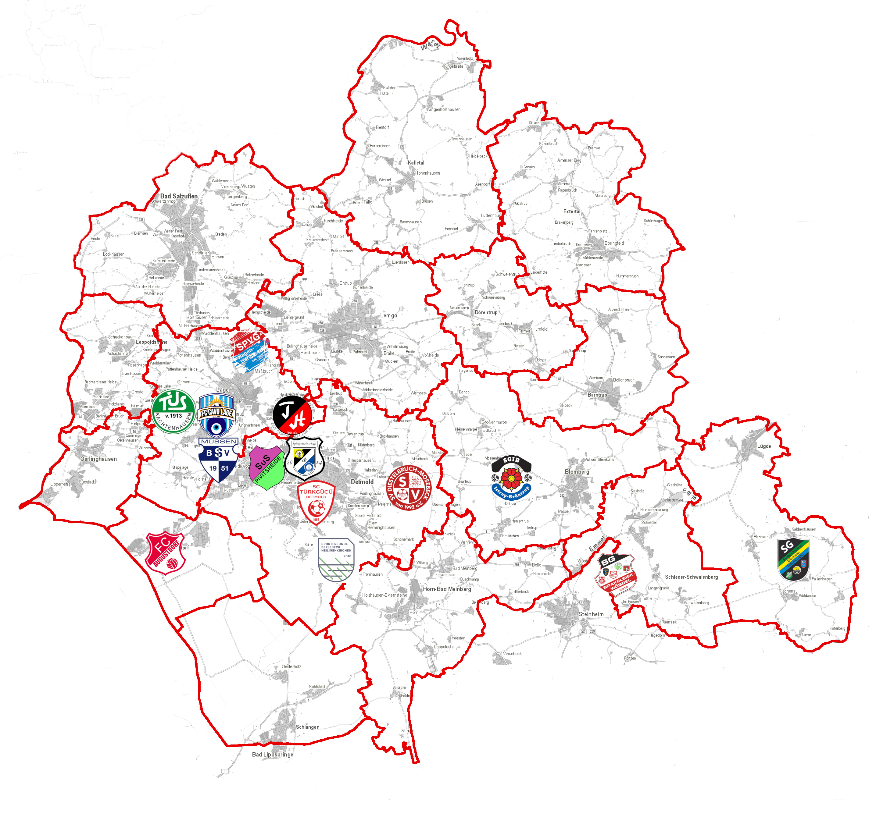 Karte KL B Detmold 2022/2023